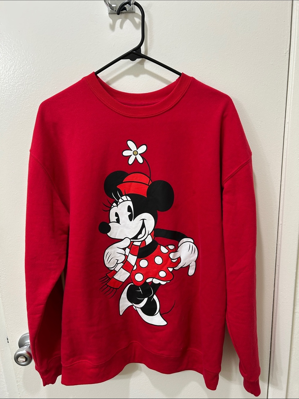 Disney Red Minnie Mouse Graphic Sweatshirt